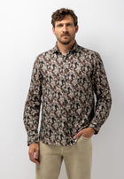 Shirt with botanical print