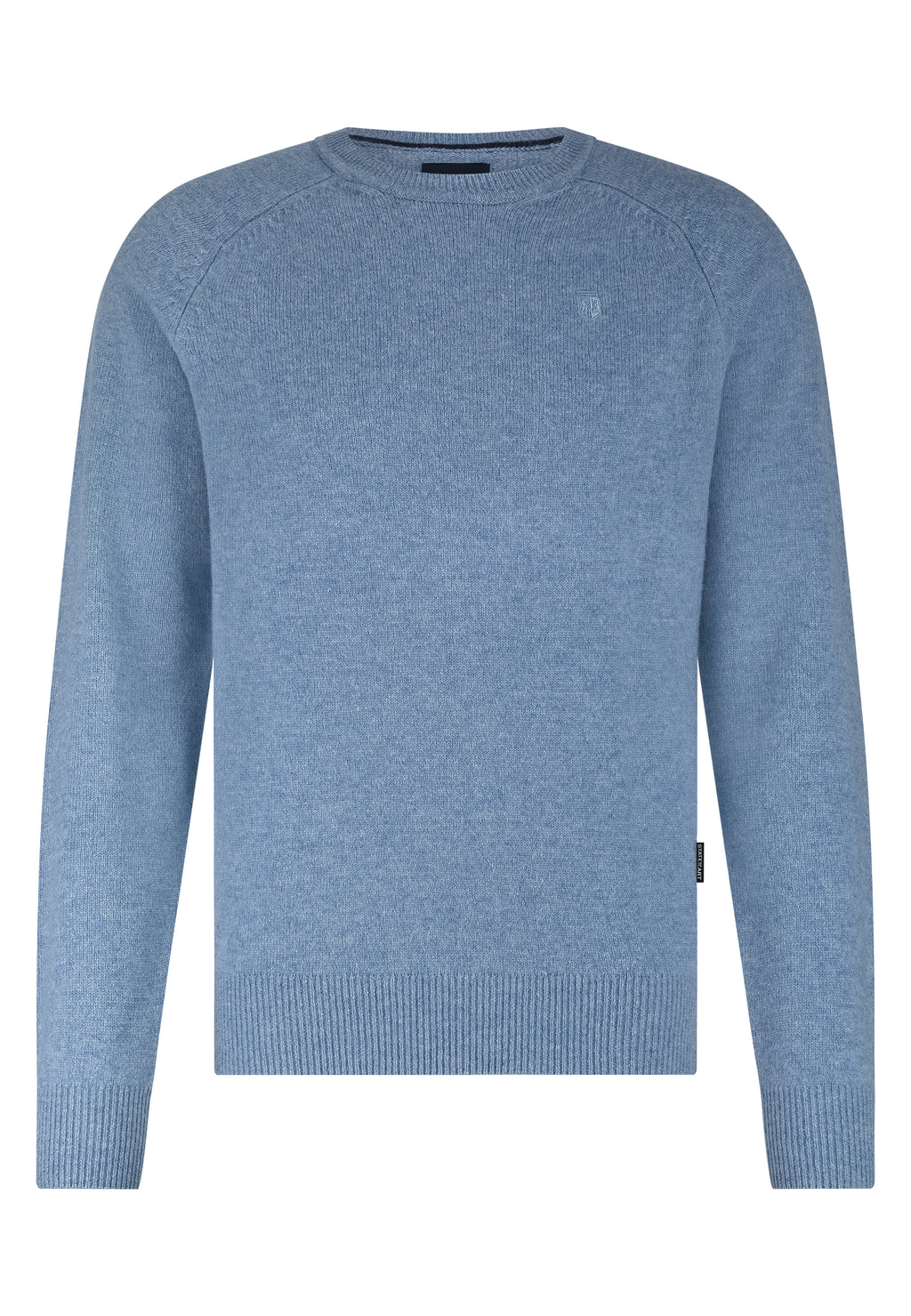 Lambswool jumper with saddle sleeves