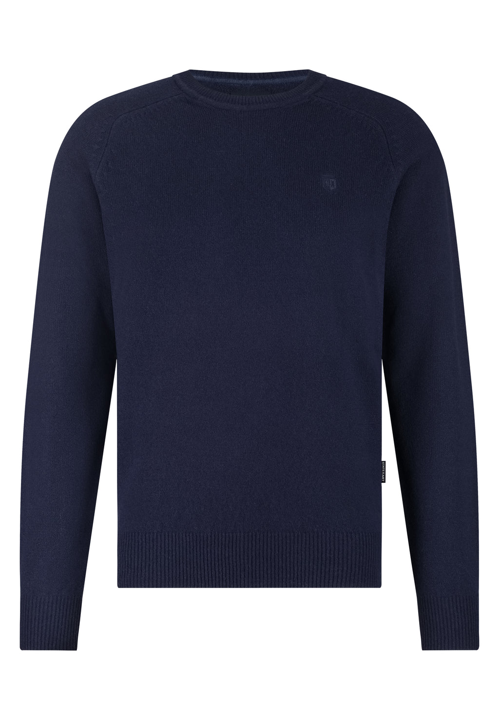 Lambswool jumper with saddle sleeves