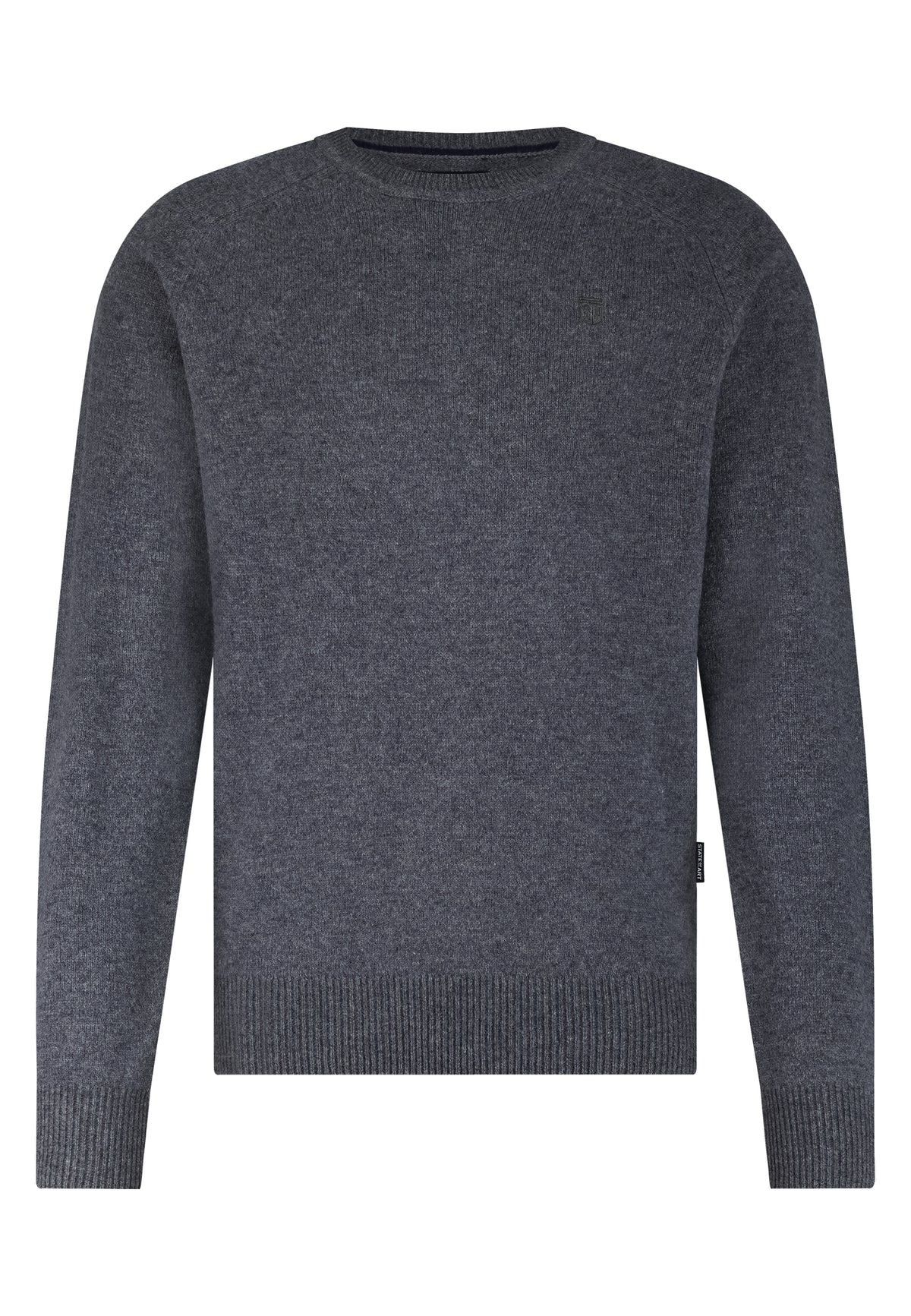 Lambswool jumper with saddle sleeves