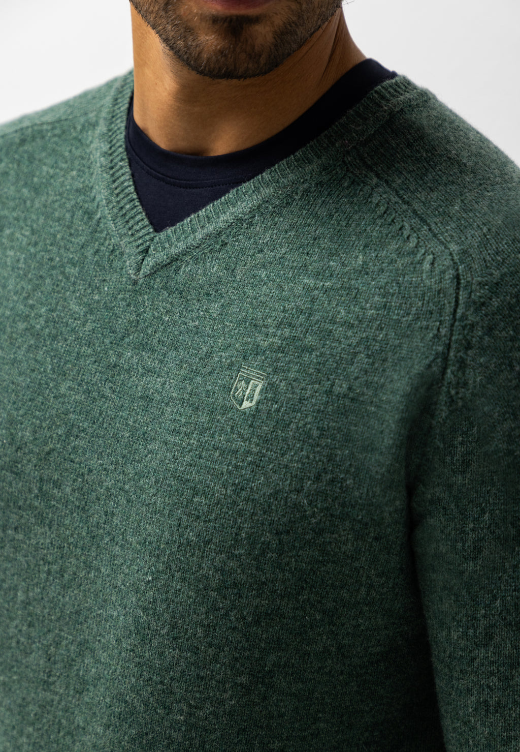 Lambswool V-neck jumper