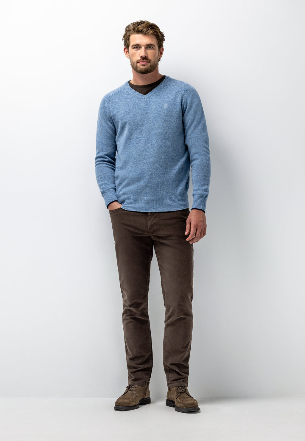 Lambswool V-neck jumper