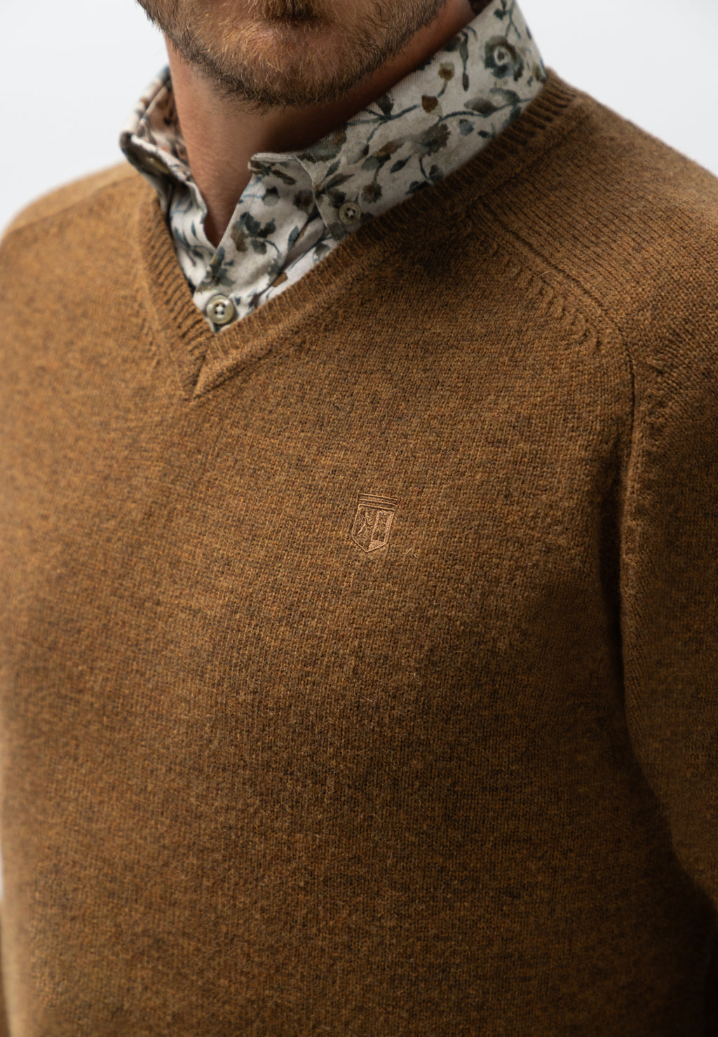 Lambswool V-neck jumper