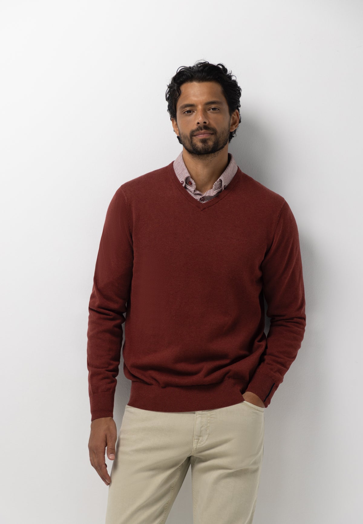 Pull fin en coton