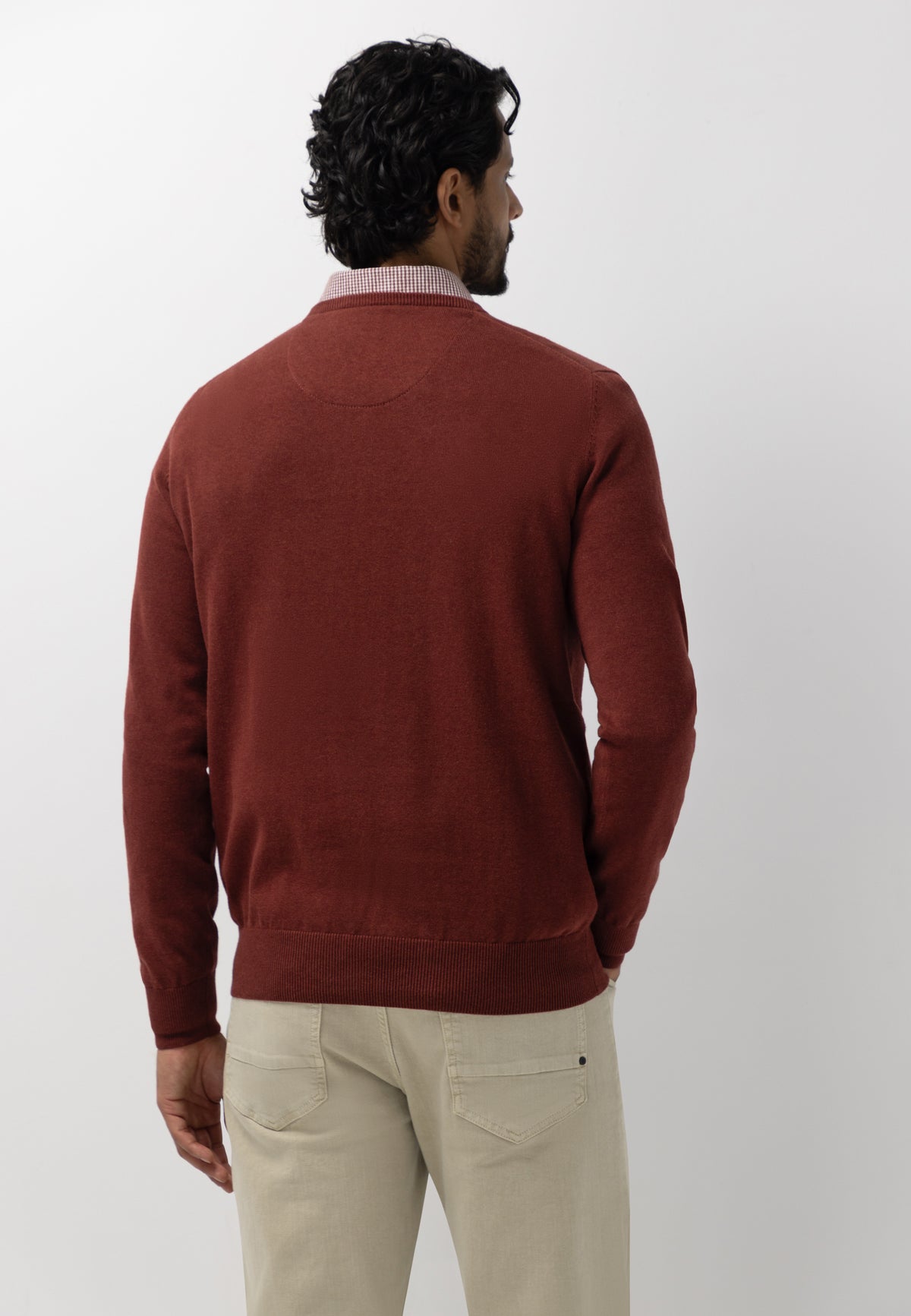 Pull fin en coton