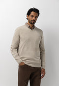 Fine-knit cotton jumper