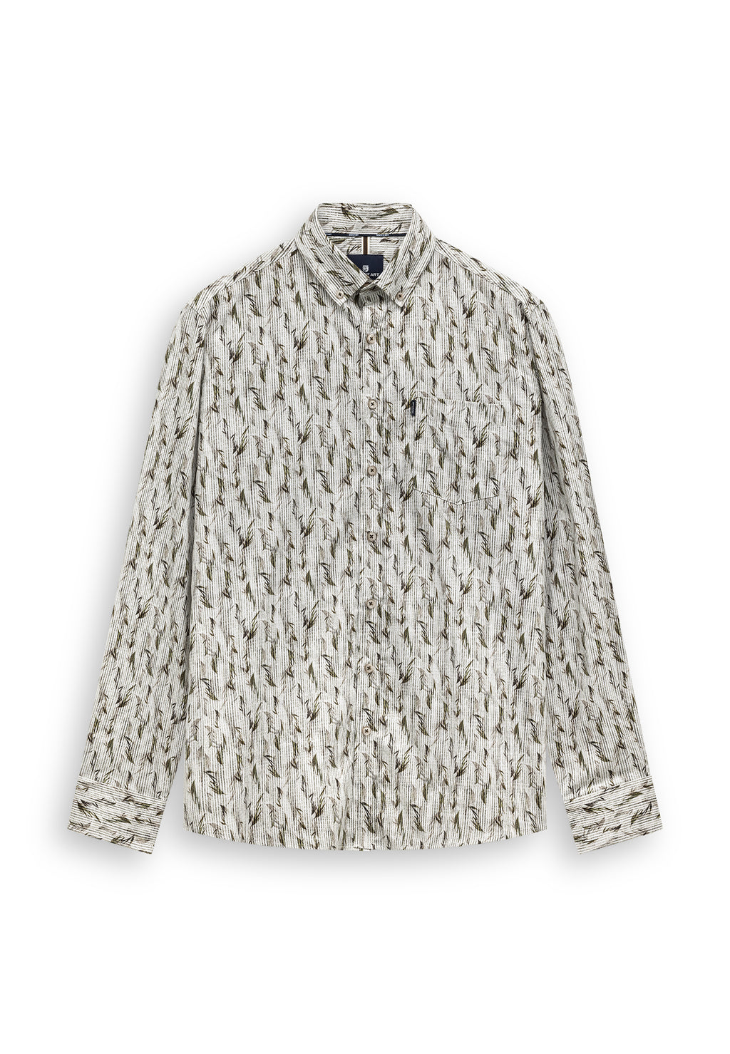Overhemd met botanische all-over print