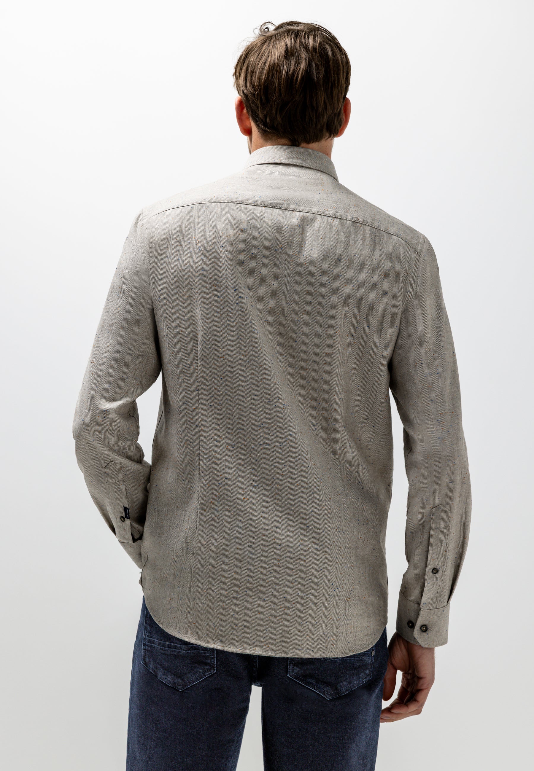 Chemise à motif chevrons
