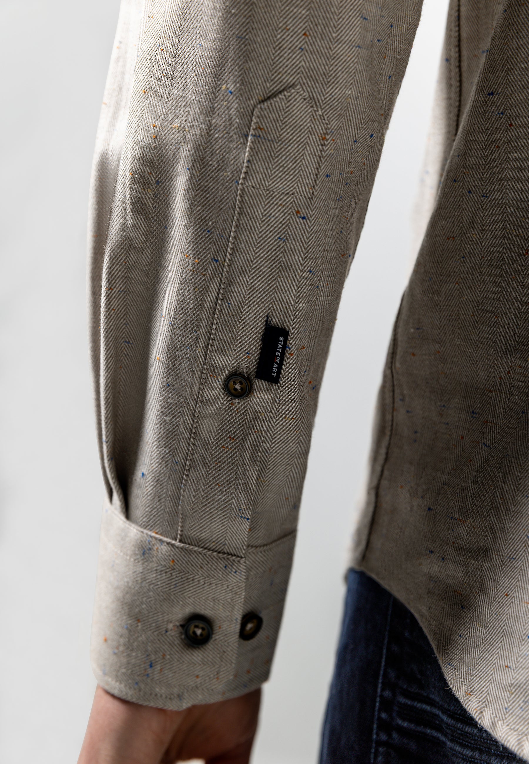 Chemise à motif chevrons