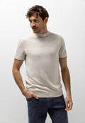 Fijngebreid T-shirt met ronde hals