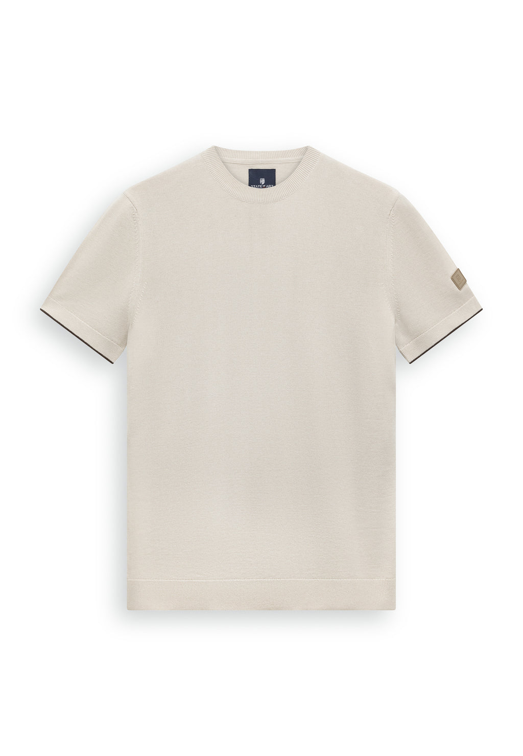 Fijngebreid T-shirt met ronde hals