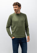 Pull en mélange de laine à col rond