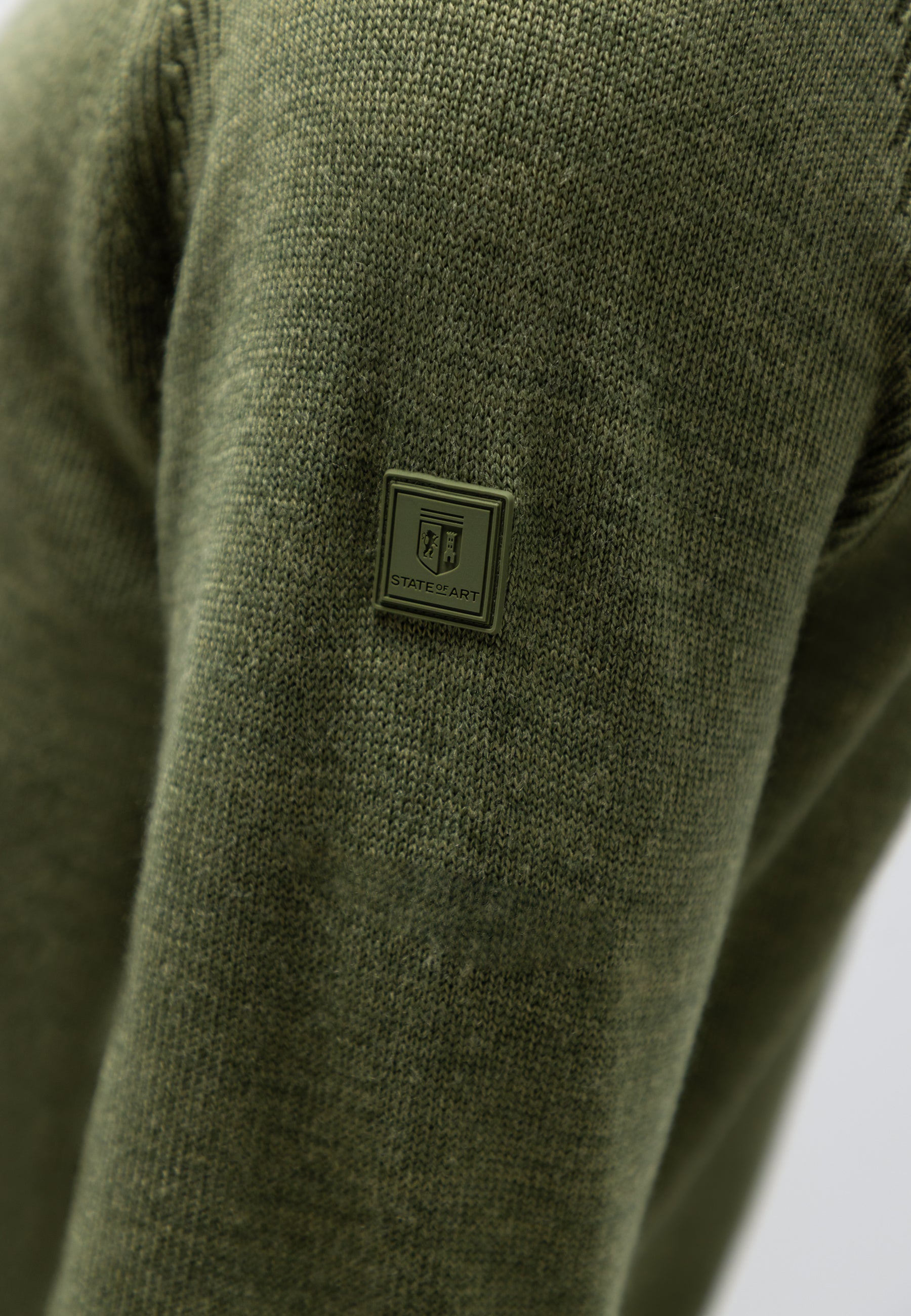 Pull en mélange de laine à col rond