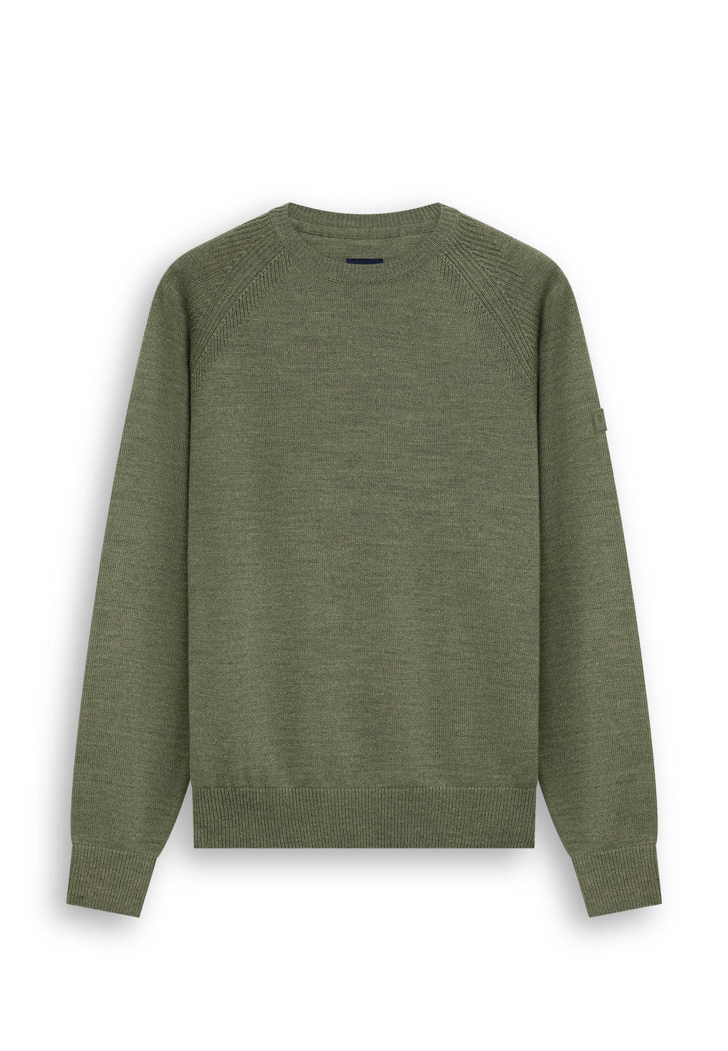 Pull en mélange de laine à col rond
