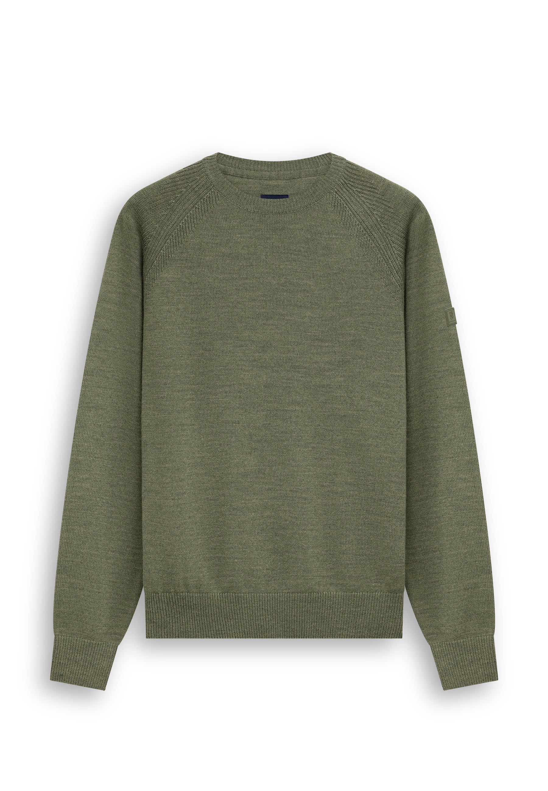 Pull en mélange de laine à col rond
