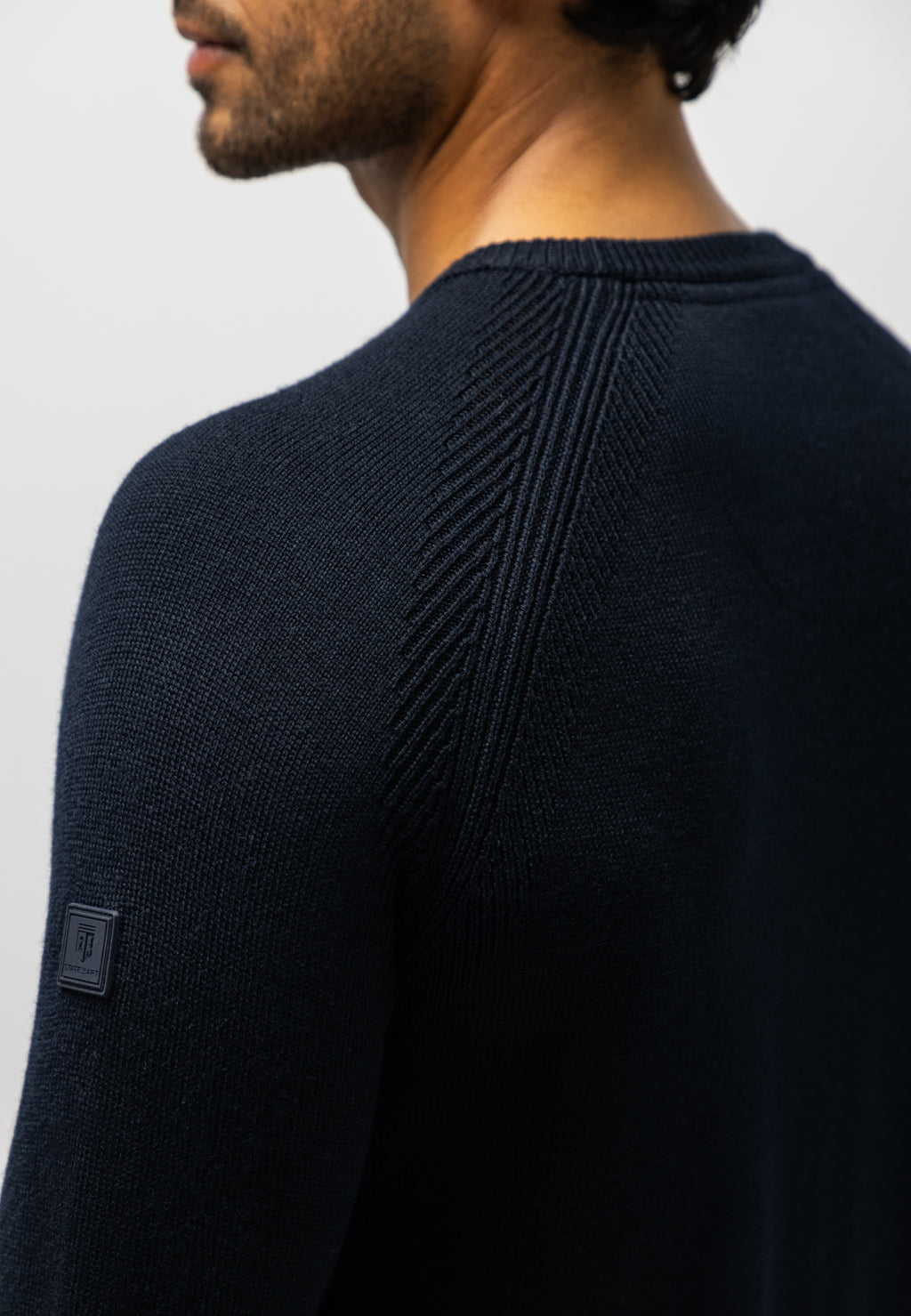 Pull en mélange de laine à col rond