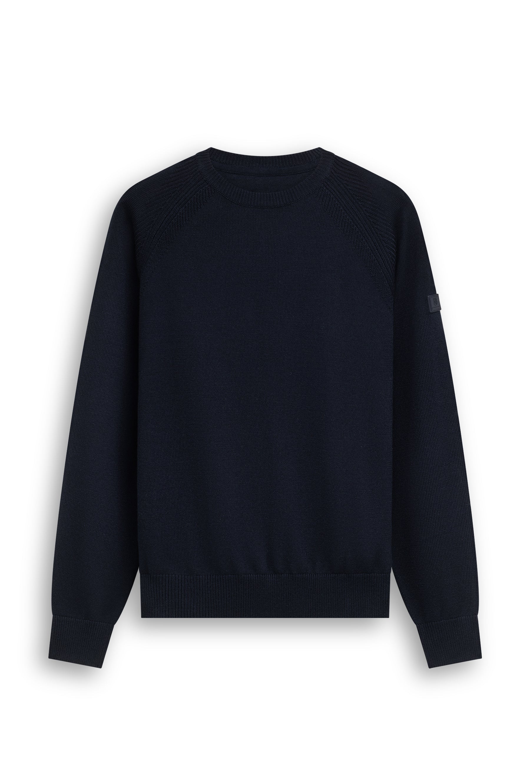 Pull en mélange de laine à col rond