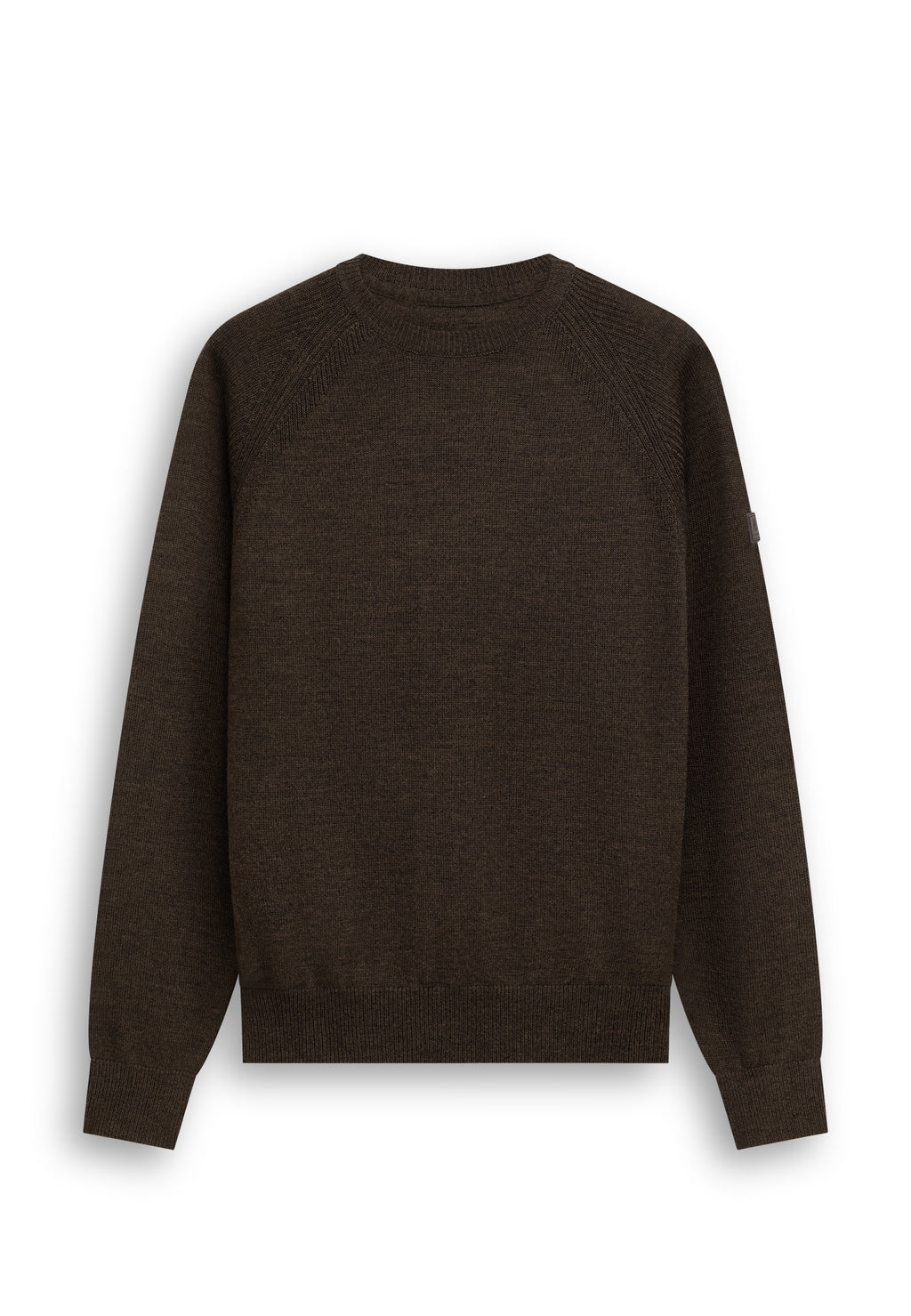 Pull en mélange de laine à col rond