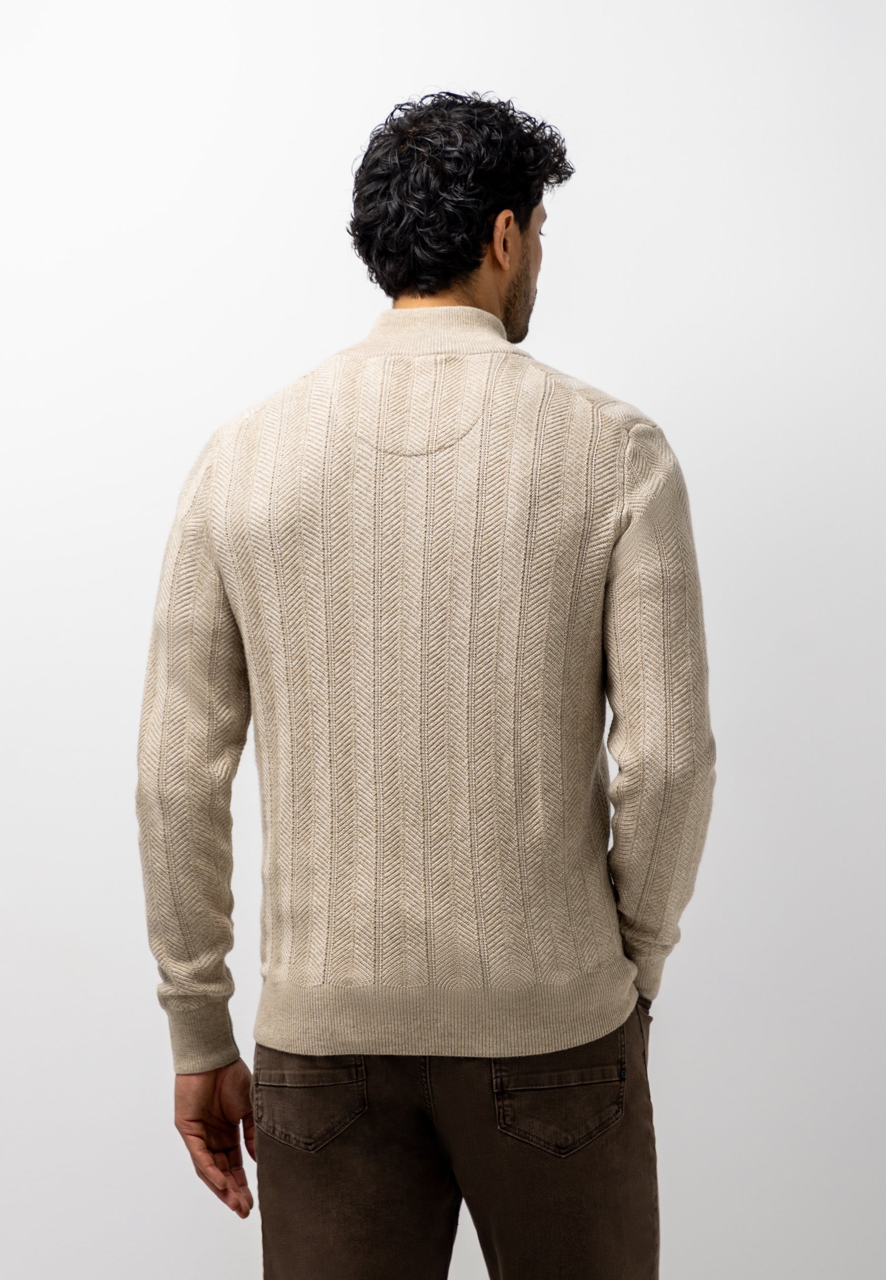 Lambswool-blend cardigan