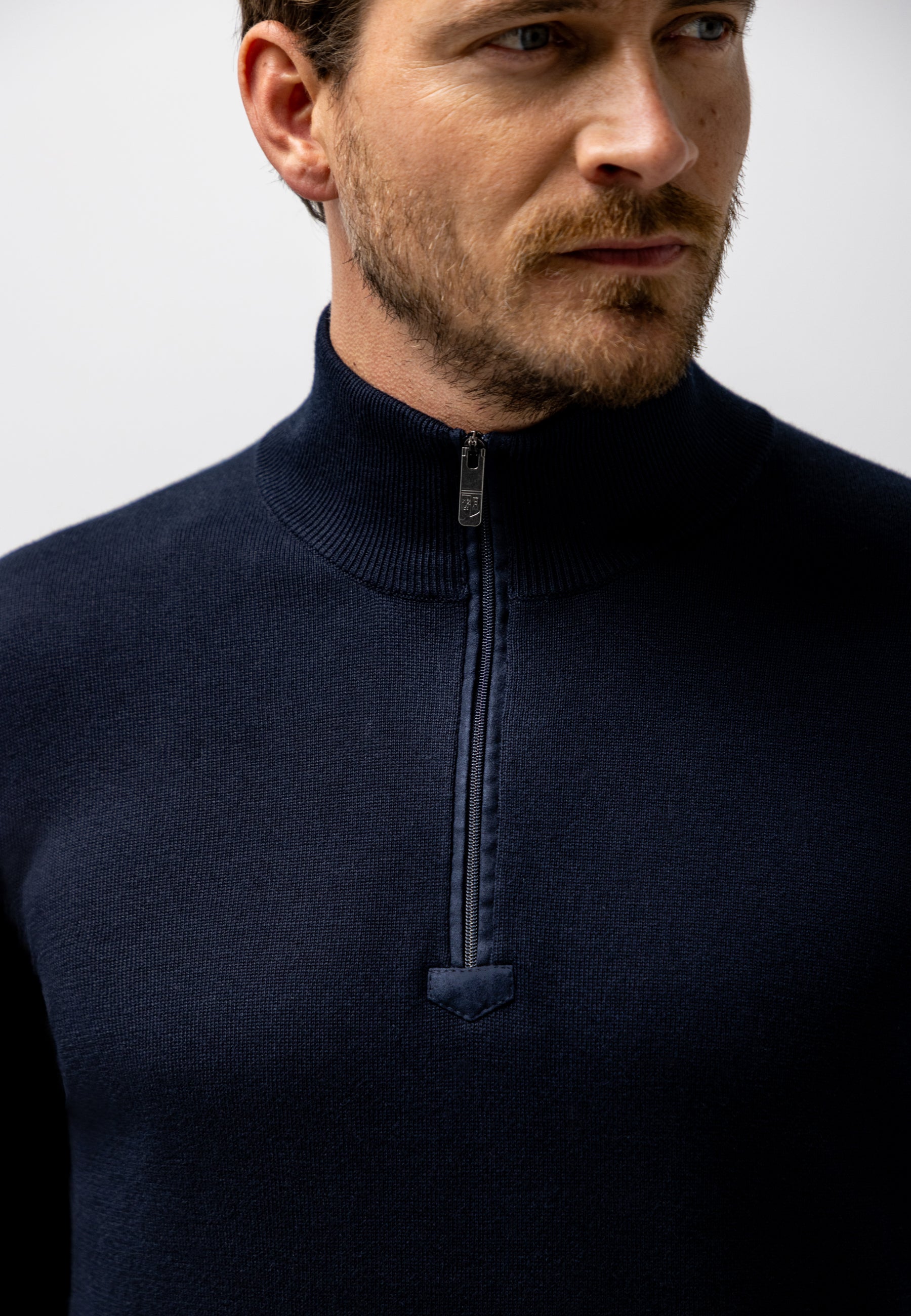 Pull en coton avec coudières