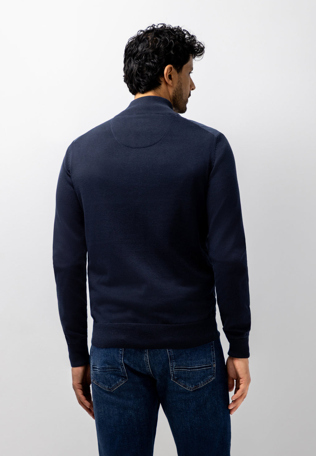 Cardigan with quilted front