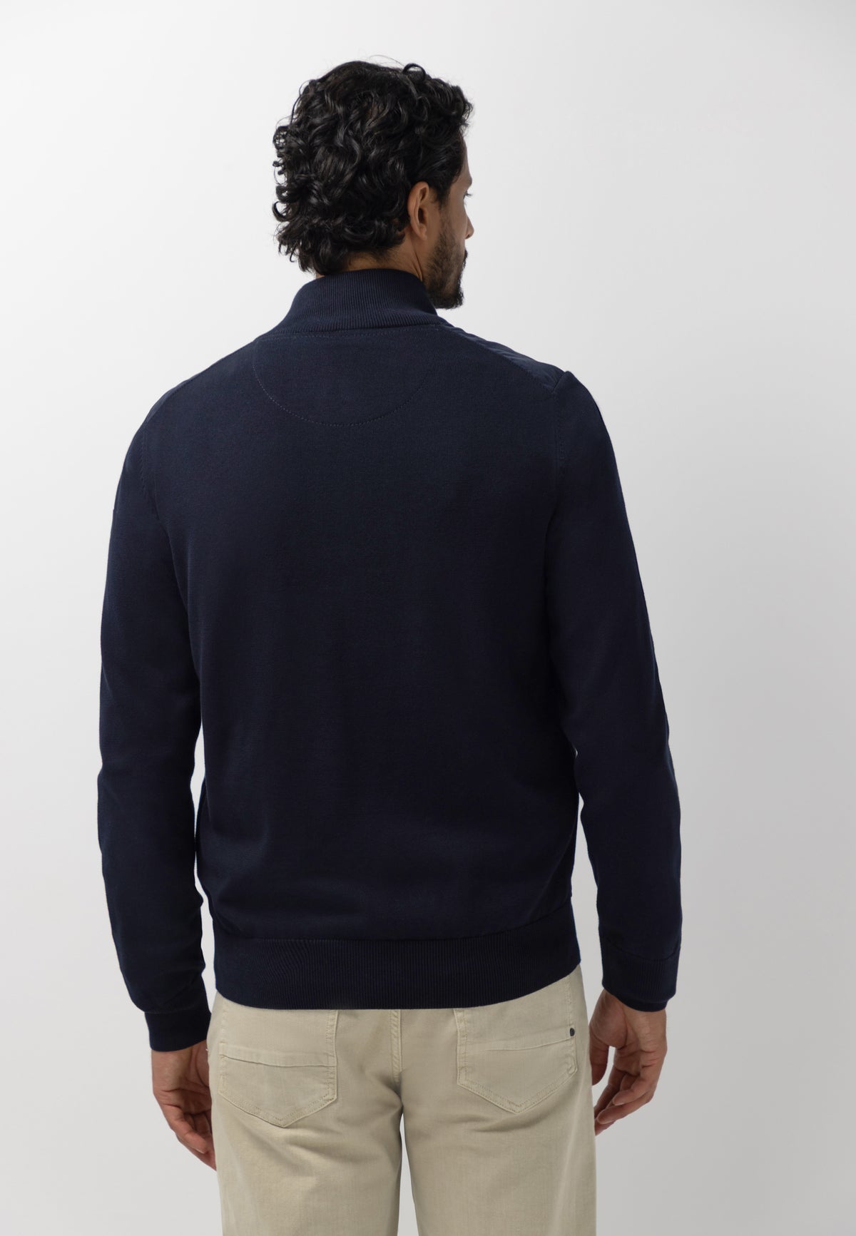Cardigan with quilted front