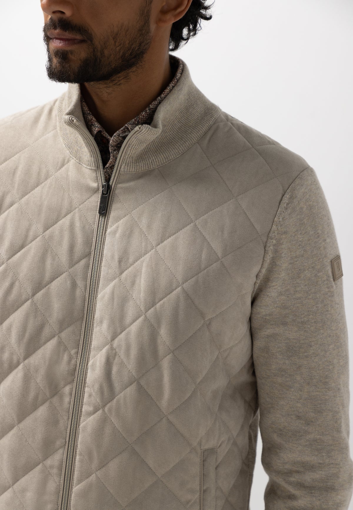 Cardigan à devant matelassé
