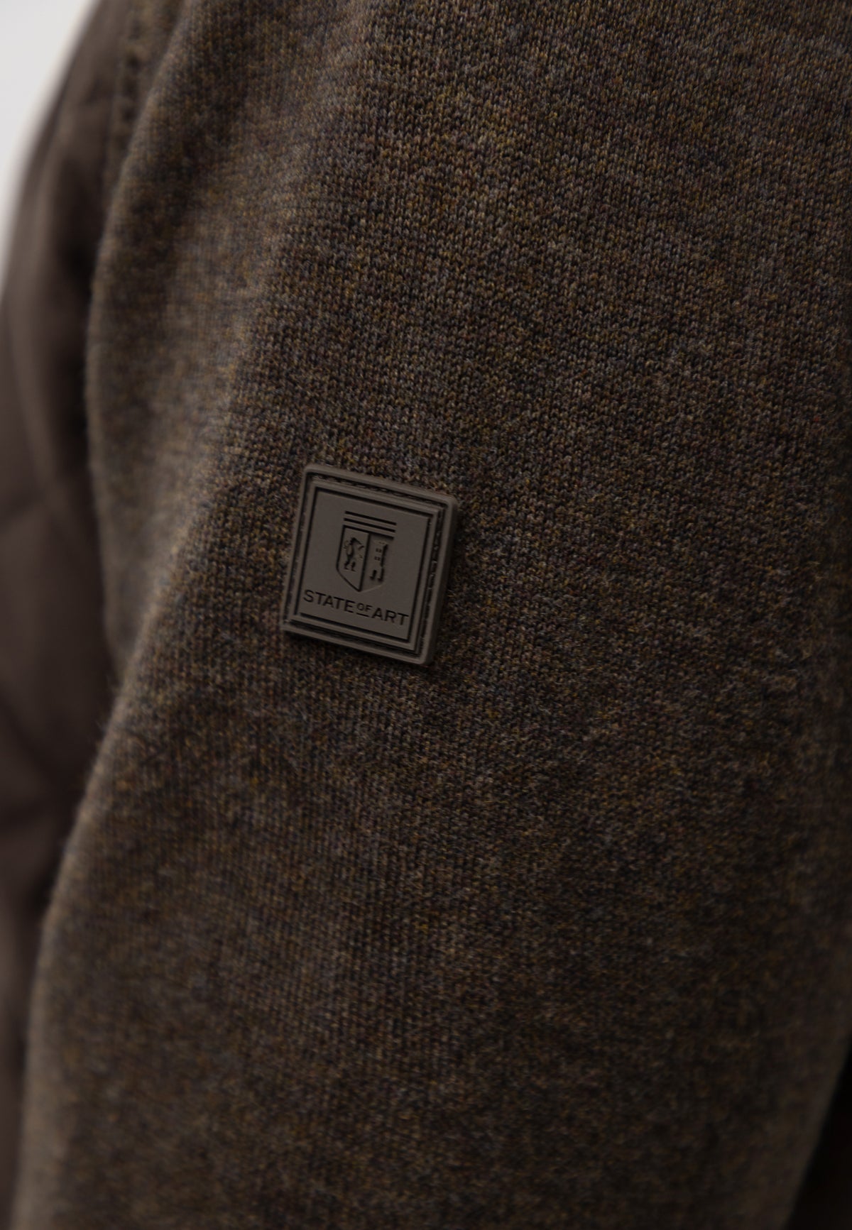 Cardigan with quilted front