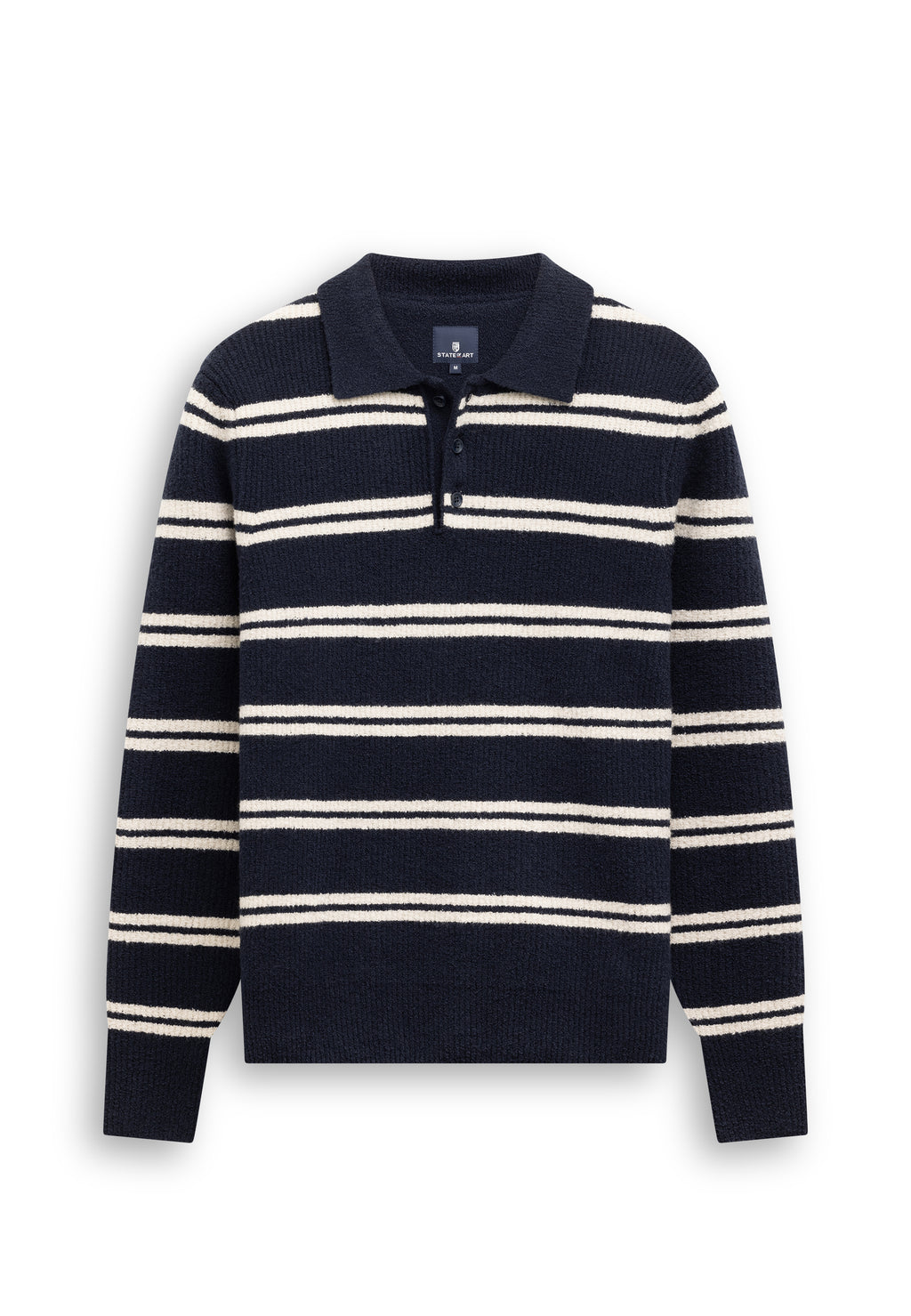 Polo en maille à rayures