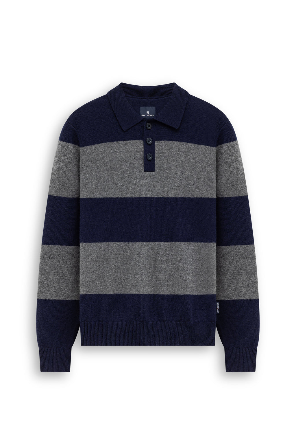 Polo en maille à rayures