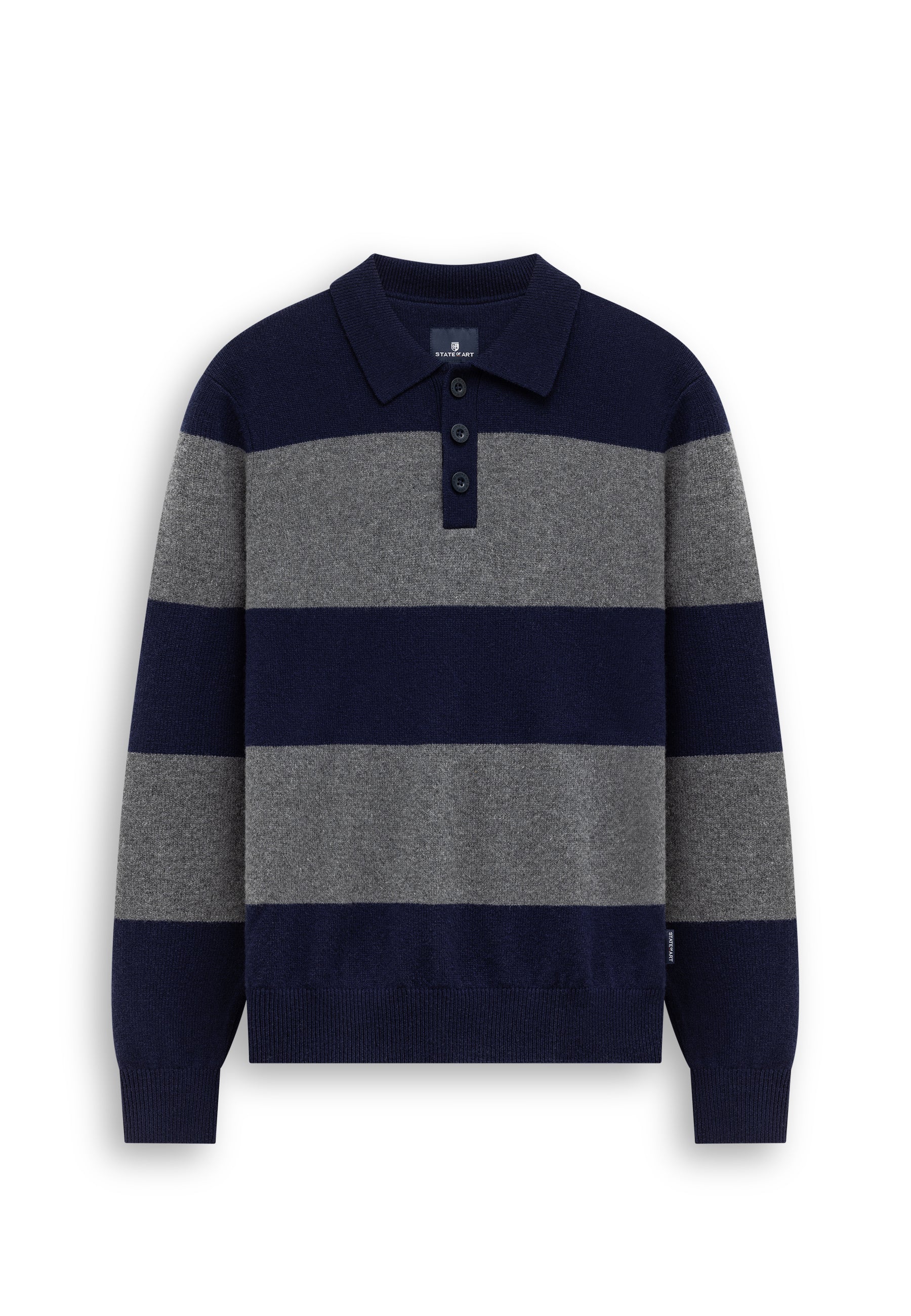 Polo en maille à rayures