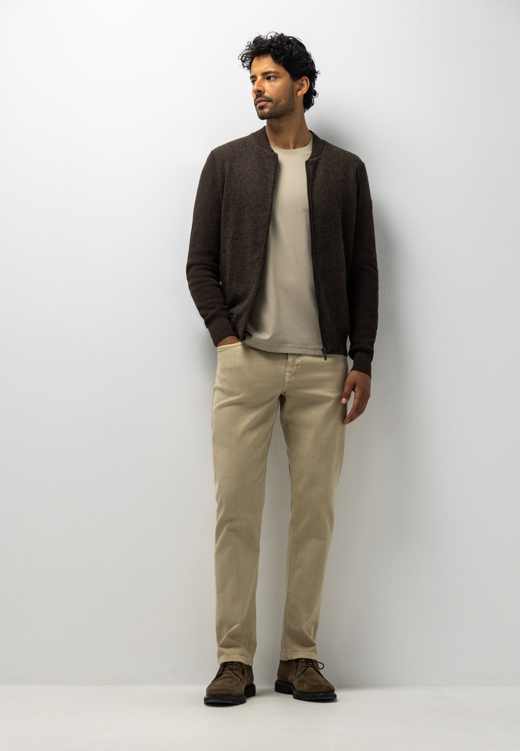 Cardigan bombardier en coton