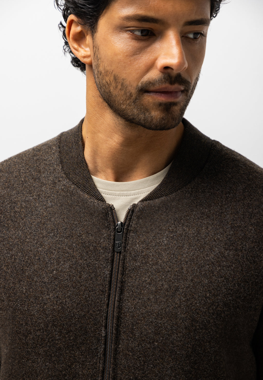 Cardigan bombardier en coton
