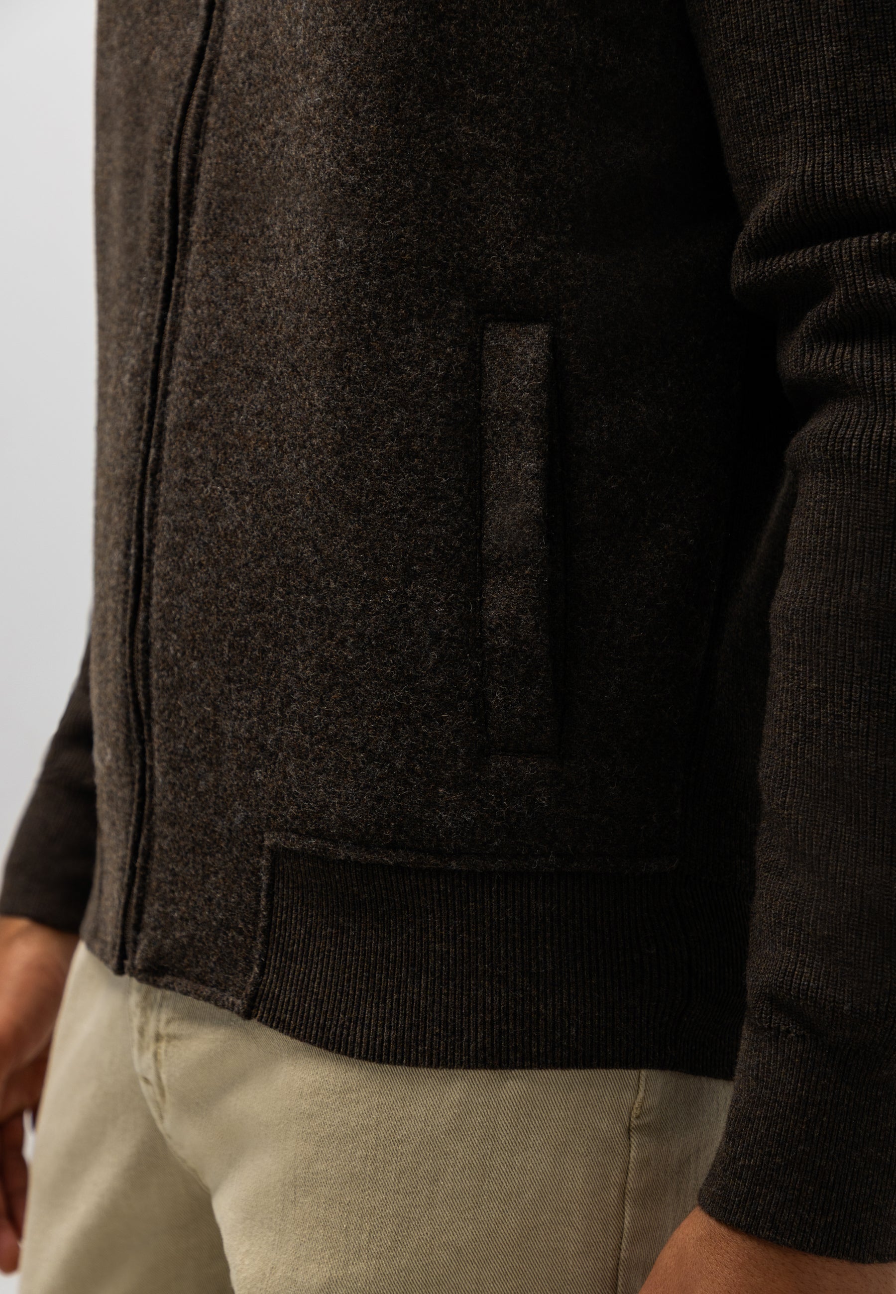 Cardigan bombardier en coton