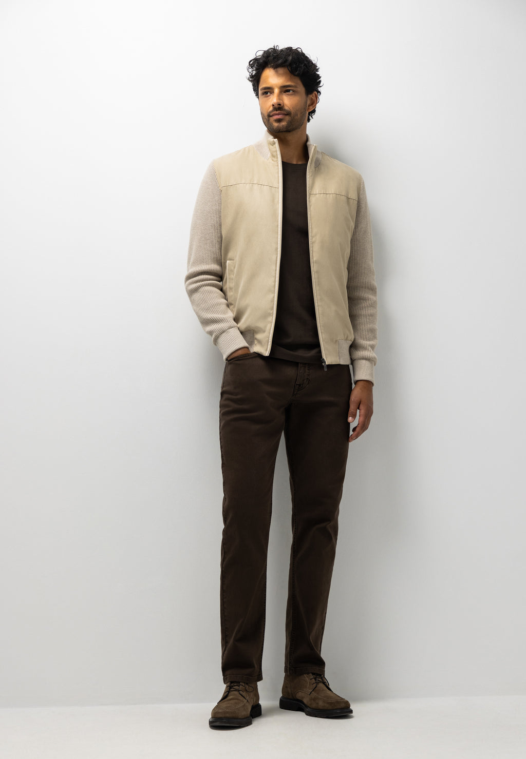 Cardigan côtelé en coton