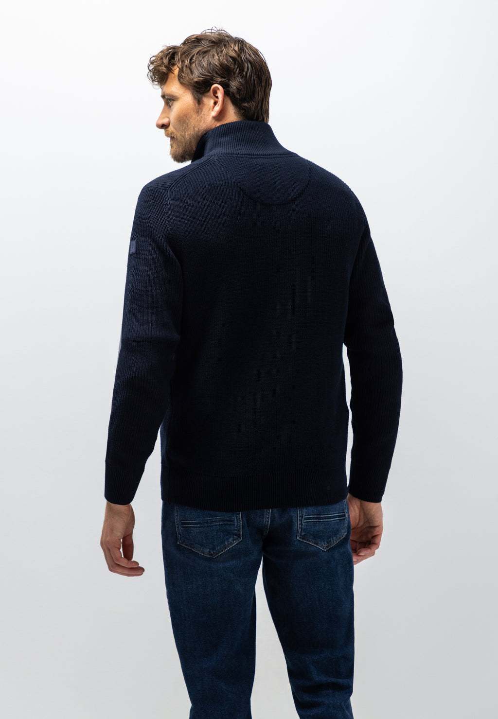 Cardigan à fermeture zippée bidirectionnelle