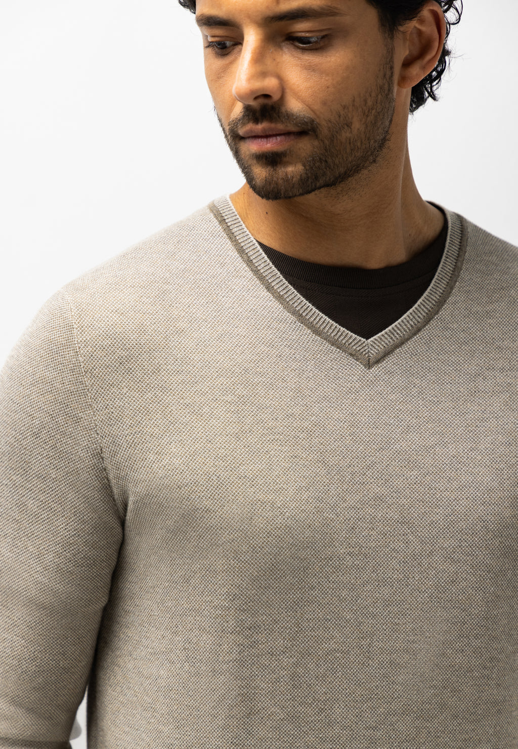 Pull Oxford à badge en caoutchouc