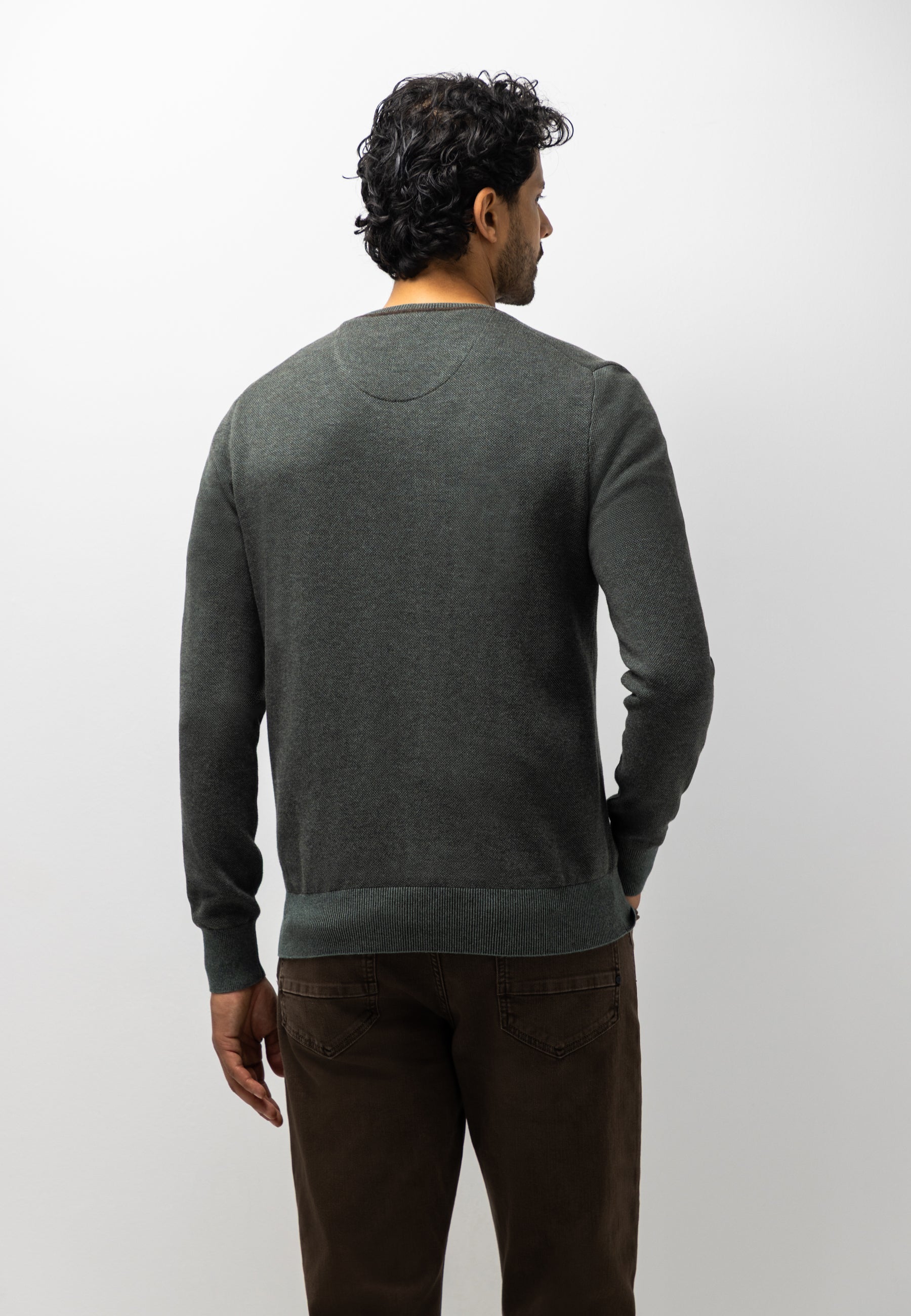 Pull Oxford à badge en caoutchouc