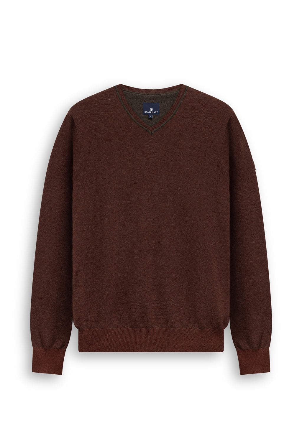 Oxford trui met rubberen badge