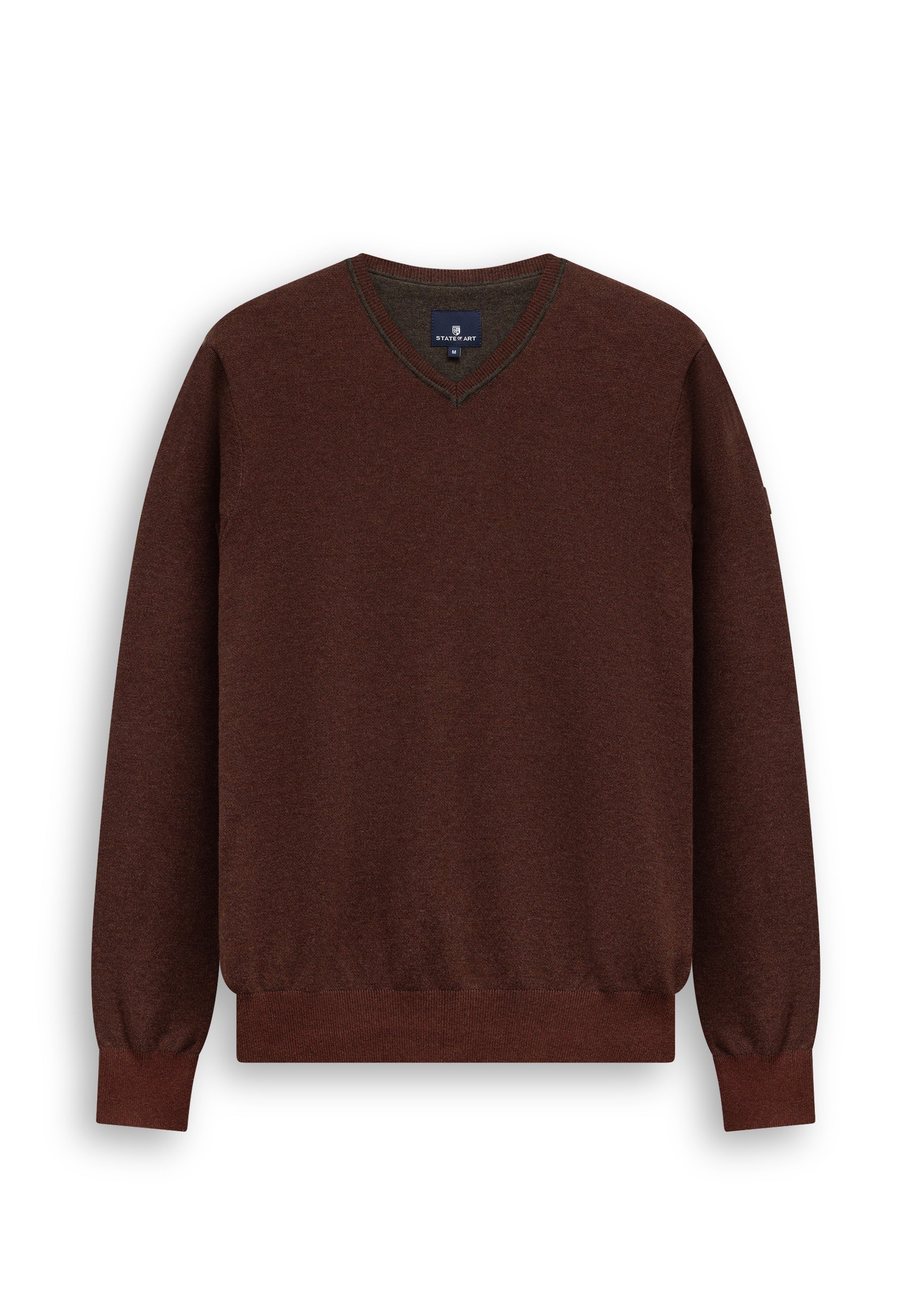 Oxford trui met rubberen badge