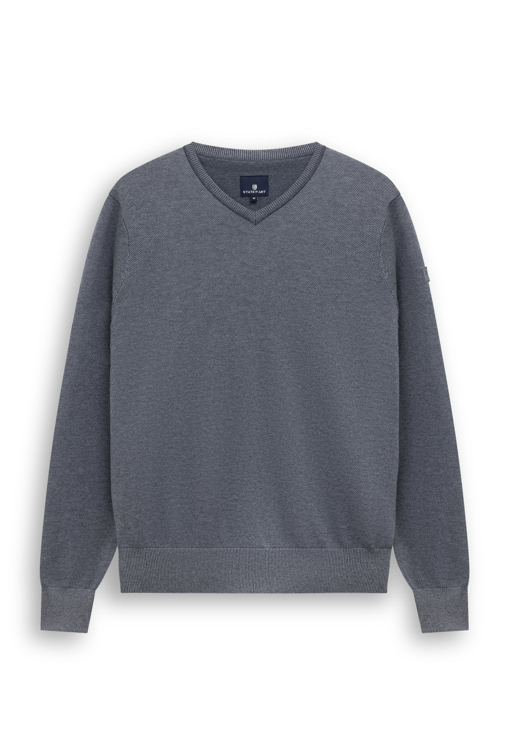 Oxford trui met rubberen badge