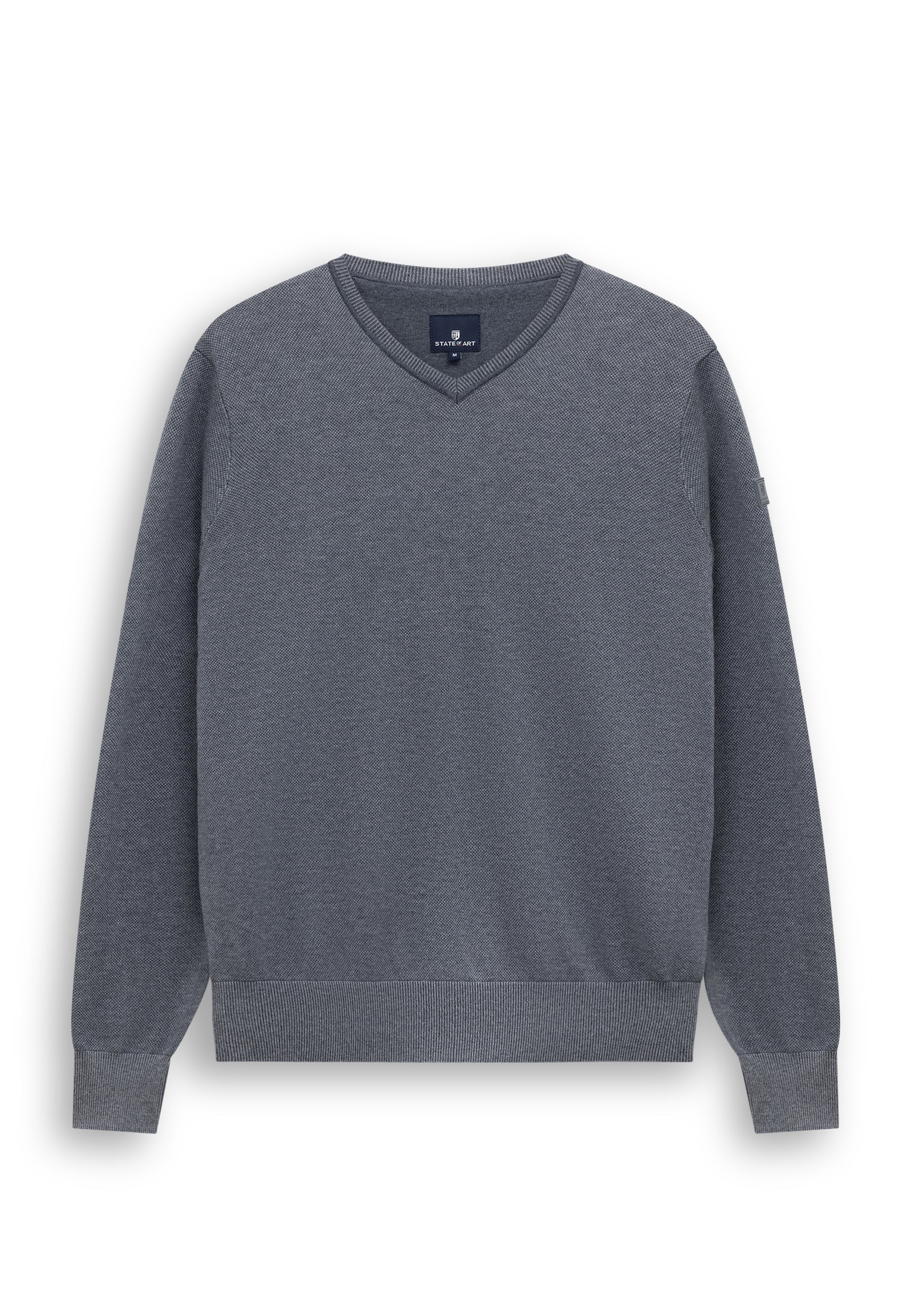Oxford trui met rubberen badge