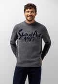 Intarsia lambswool jumper