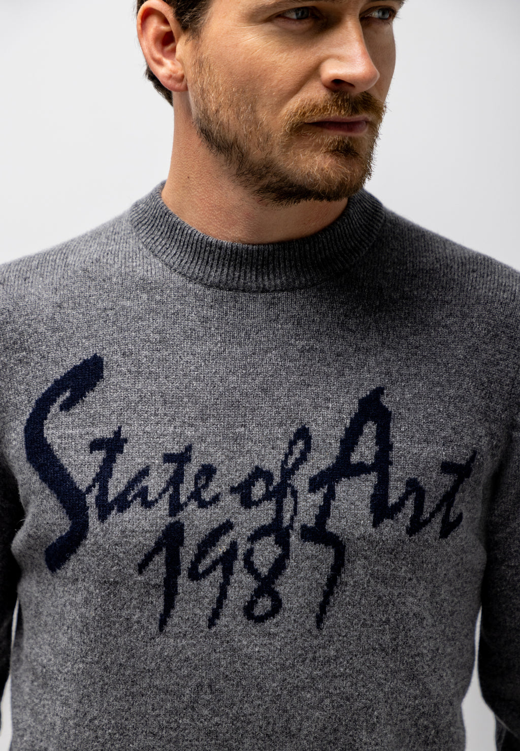 Intarsia lambswool jumper