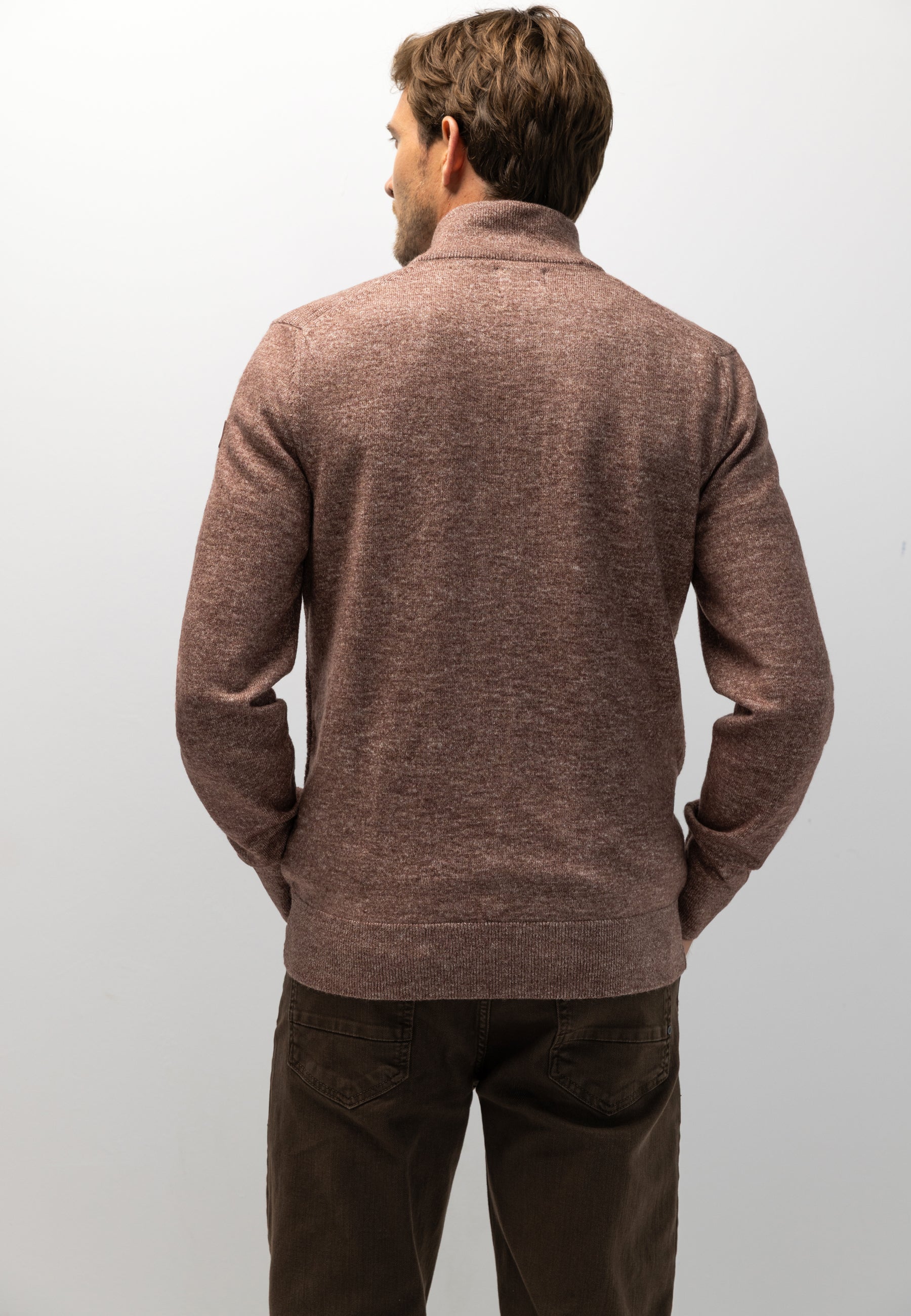 Cardigan with textured pattern