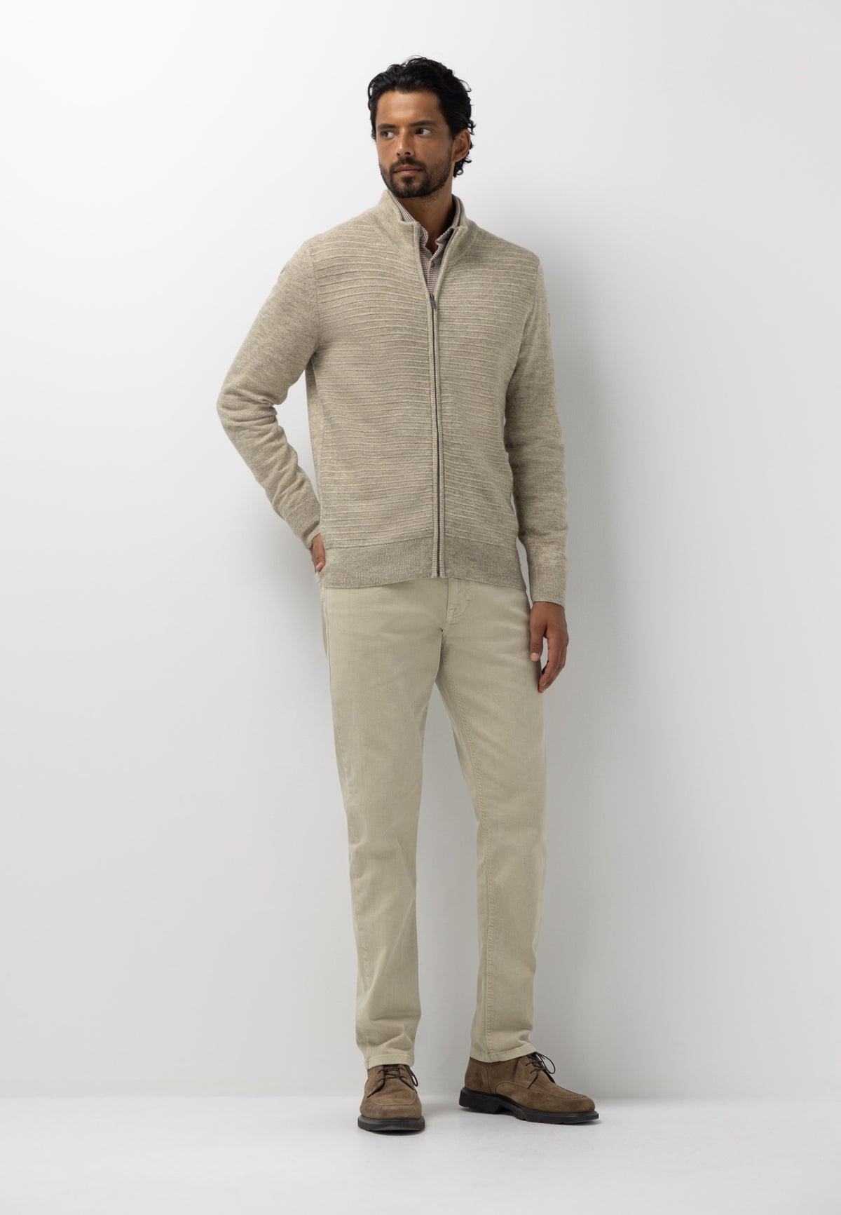 Cardigan à motif structuré