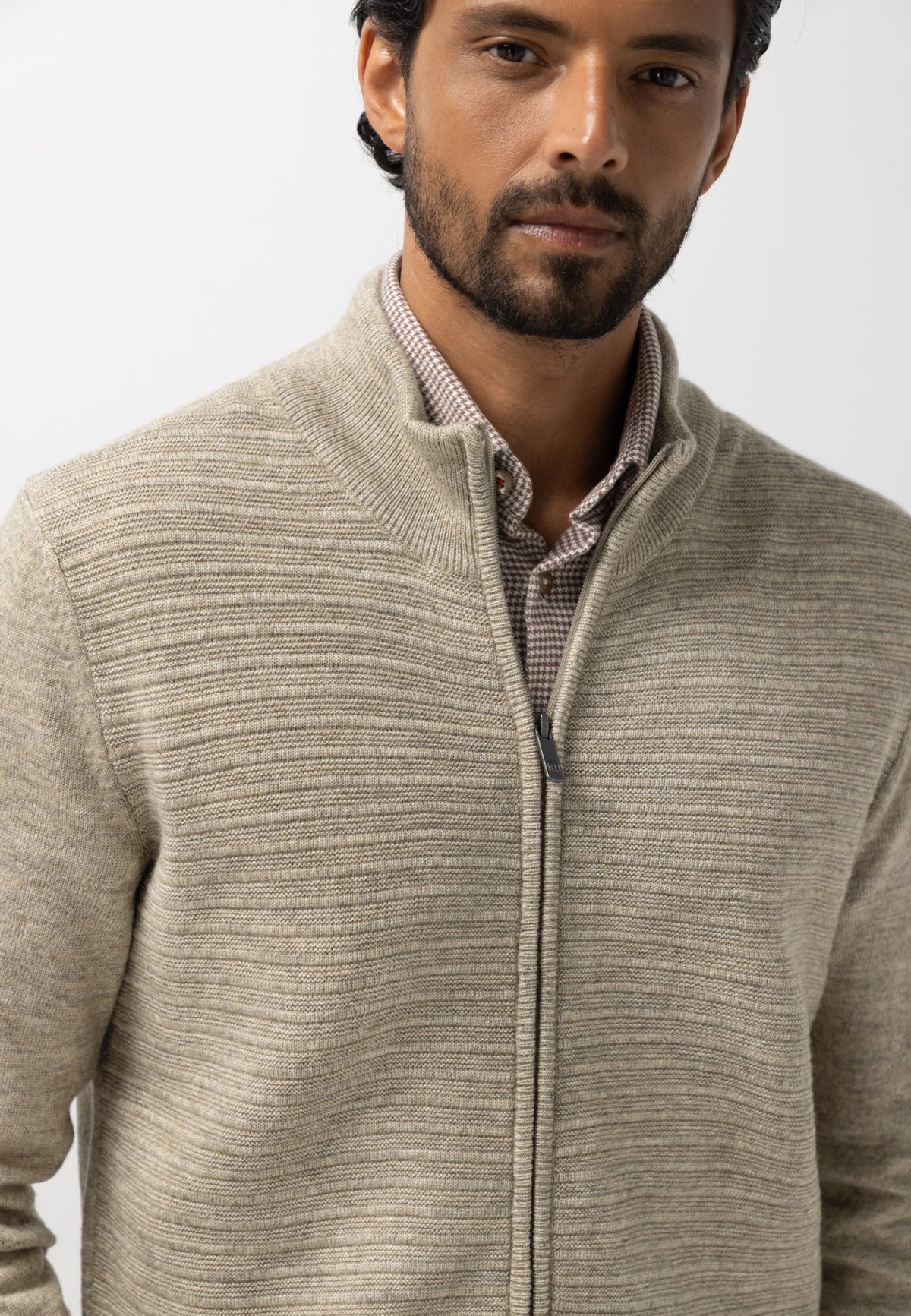 Cardigan à motif structuré