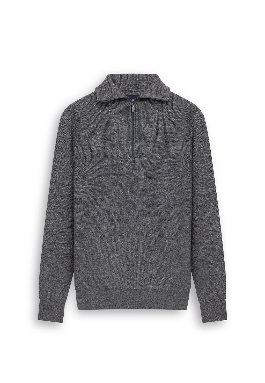 Half-zip jumper with organic cotton