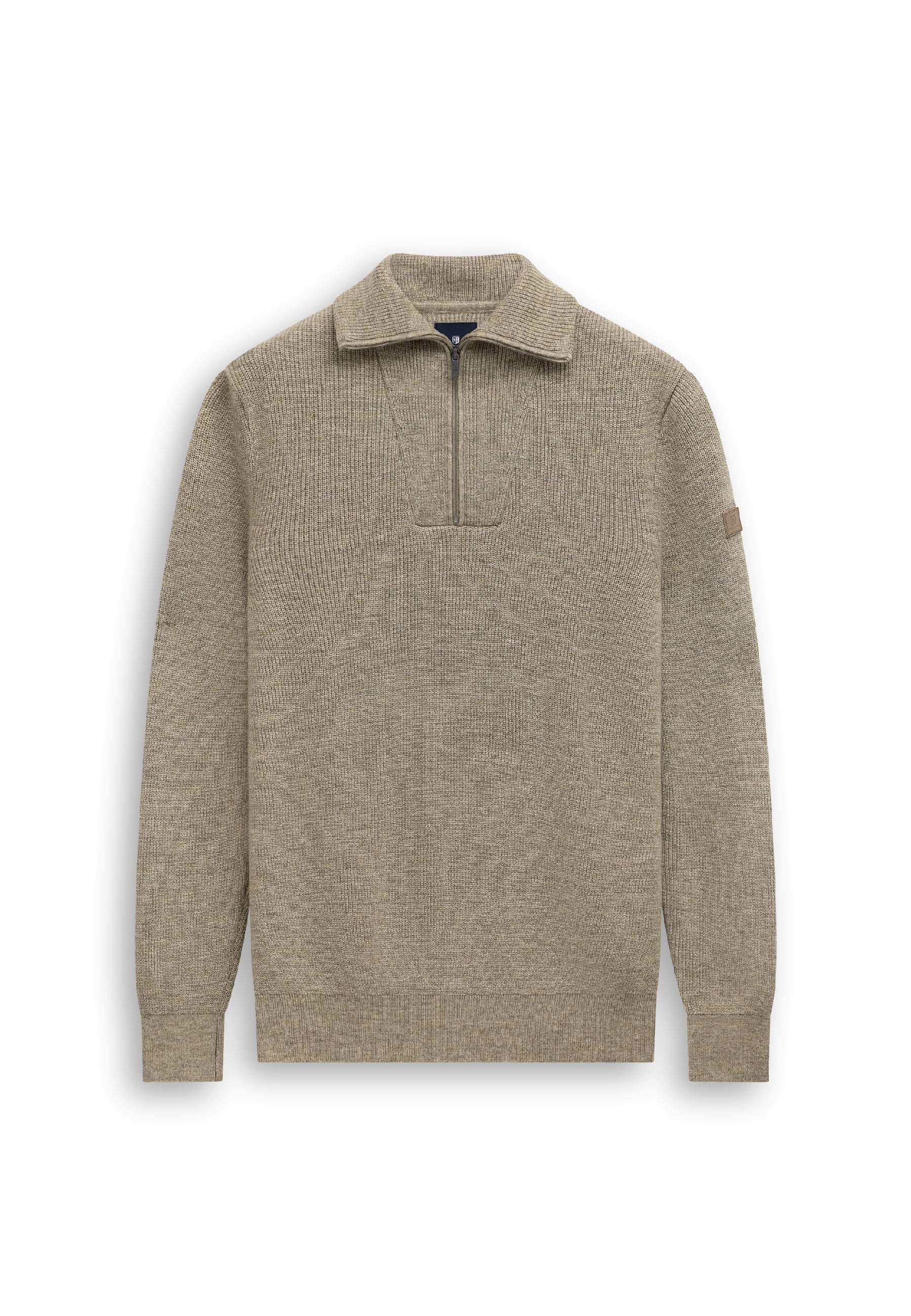 Half-zip jumper with organic cotton