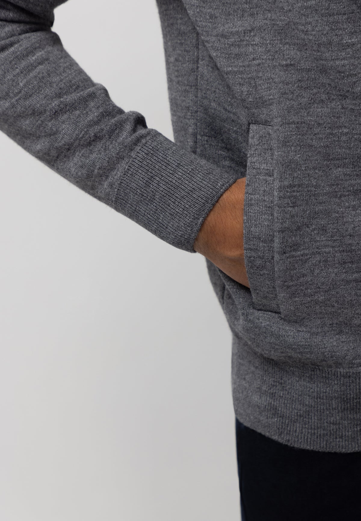 Wollmix-Strickjacke